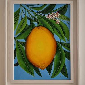 Lemon In Blue by Monica Cuellar